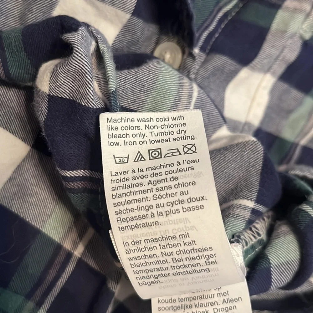 J. Crew Women's Flannel button-up Shirt in Boy Fit Size S
